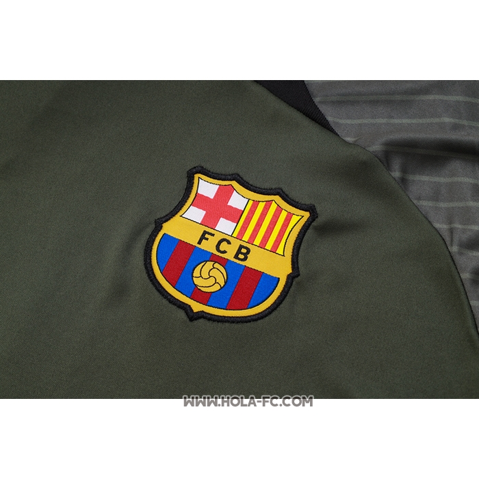 Chandal del Barcelona 2023-2024 Manga Corta Verde Oscuro - Pantalon Corto